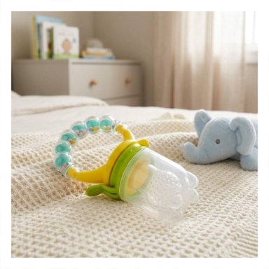 PACK2 CHUPON EN COLOR VERDE AGUA CON BOLITAS DE SILICONA EN FORMATO ALIMENTADOR PRACTICO - 2