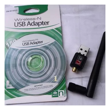 ADAPTADOR WIFI USB MODERNO PARA PC Y COMPUTADORA CON SENAL FUERTE NEGRO Y+PAPEL REGALO - 3