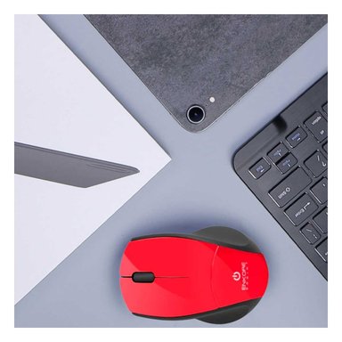PACK6 RATON PORTATIL SPRINT ROJO TECNOLOGIA COMODA PARA VIAJE - 1