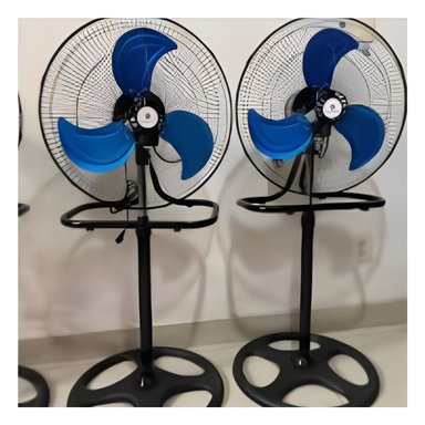 VENTILADOR ELECTRICO 18PULG NEGRO CON AZUL AJUSTABLE POTENTE CON BASE FIRME - 2