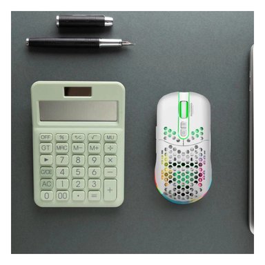 PACK4 MOUSE GAMER MICRONICS WARRIOR BLANCO PARA ESTUDIANTES CON PRECISION Y+PAPEL REGALO - 1