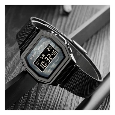 PACK4 TEMPORIZADOR SKMEI NEGRO CASUAL DEPORTIVO PARA HOMBRE ACTIVO - 5