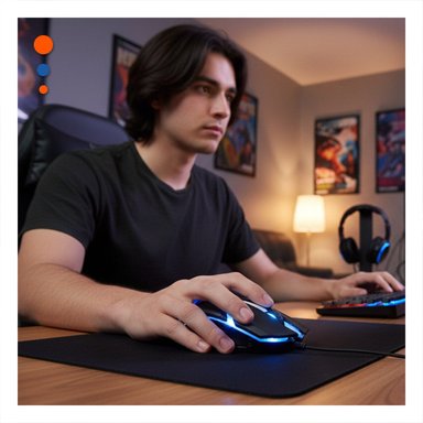 PACK12 DISPOSITIVO APUNTADOR LIGKT GAME NEGRO CON DISEÑO ERGONOMICO Y+REGALO STICKER - 5