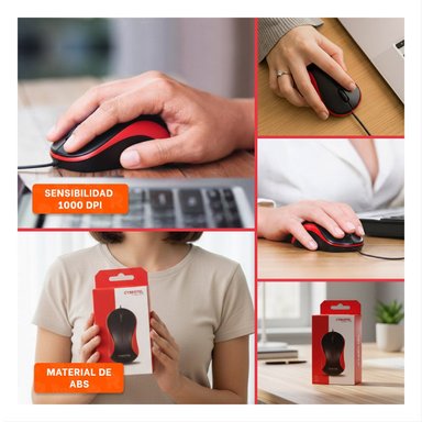 DISPOSITIVO CYBERTEL ROJO Y NEGRO CON CONEXION USB ESTABLE - 5