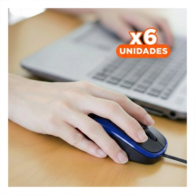 PACK6 CONTROLADOR CYBERTEL AZUL Y NEGRO USB PARA OFICINA Y HOGAR Y+PAPEL REGALO - 1