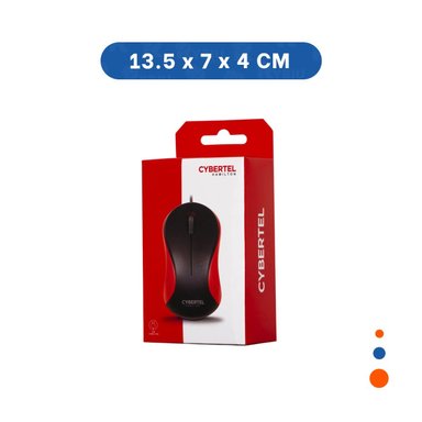 MOUSE CYBERTEL ROJO Y NEGRO USB CON DISENO DEPORTIVO Y+LIGAS REGALO - 4