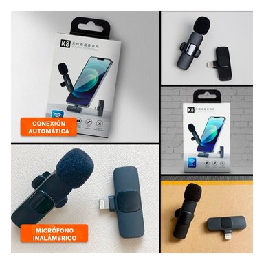 PACK4 TRANSMISOR INALAMBRICO SOLAPERO NEGRO MODERNO PARA PODCAST MOVIL Y+REGALO STICKER - 2