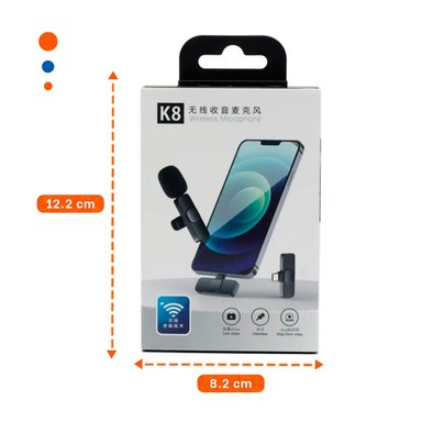 PACK4 TRANSMISOR INALAMBRICO SOLAPERO NEGRO MODERNO PARA PODCAST MOVIL Y+REGALO STICKER - 4