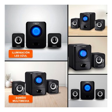 SPEAKER CYBERTEL KILLER NEGRO CON SONIDO CLARO Y CONEXION INALAMBRICA - 5
