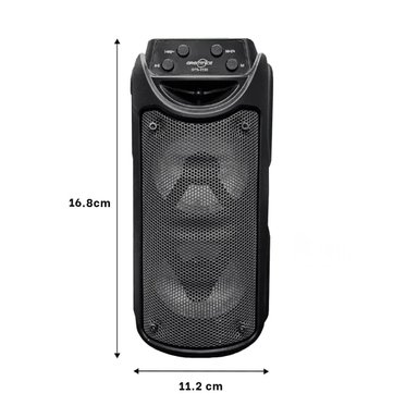 PACK6 SISTEMA PORTATIL NEGRO PARA MUSICA SONIDO DURADERO Y POTENTE PARA CASA Y+REGALO STICKER - 4