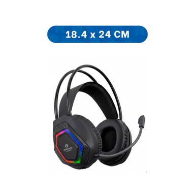 AURICULAR CON MICROFONO GAMER PRO PARA LAPTOP SONIDO ESTEREO NEGRO Y+PAPEL REGALO - 4