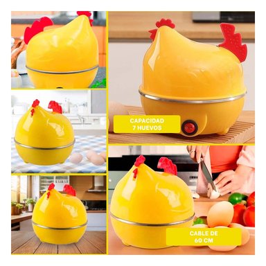 COCEDOR PRACTICO GALLINA DE HUEVOS AMARILLO ELECTRICO Y+POST IT - 1