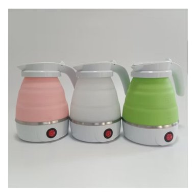 PACK6 CAFETERA DE AGUA ELECTRICA PORTATIL 600ML VERDE PARA HOGAR Y+REGALO STICKER - 5
