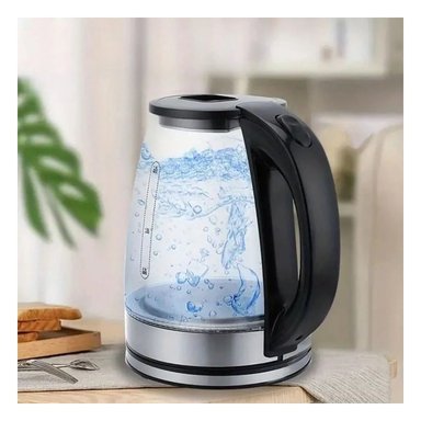 PACK4 CONTENEDOR DE VIDRIO ELEGANTE 2 LT TRANSPARENTE PARA COCINA Y+REGALO STICKER - 3