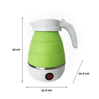 PACK2 CALENTADOR DOMESTICO ELECTRICO DE SILICONA 600ML VERDE PARA VIAJES Y+PAPEL REGALO - 4