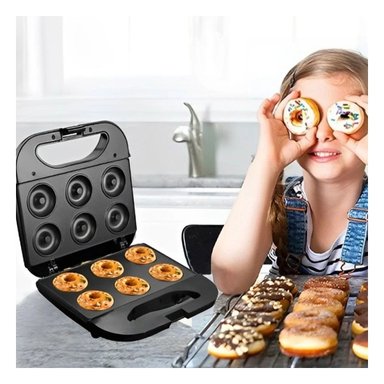 PACK6 EQUIPO DE REPOSTERIA 6 DONAS EN NEGRO CON COCCION UNIFORME Y+PAPEL REGALO - 2