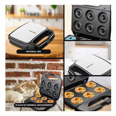 PACK6 EQUIPO DE REPOSTERIA 6 DONAS EN NEGRO CON COCCION UNIFORME Y+PAPEL REGALO - 3