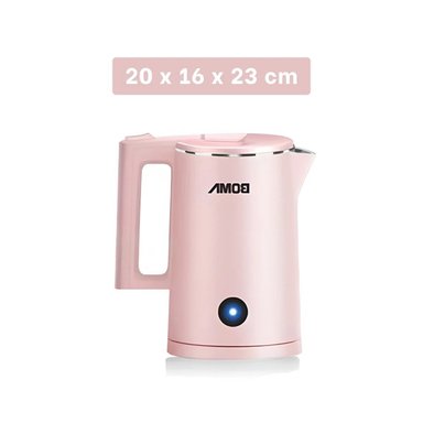 PACK6 TETERA ELECTRICA 1800ML ROSADO CON SISTEMA SEGURO Y RESISTENTE Y+REGALO STICKER - 4