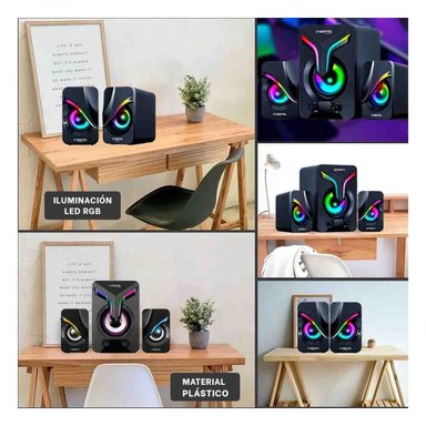 PACK2 ALTAVOZ PORTATIL NEGRO DE PLASTICO PARA SONIDO EN EL HOGAR NUEVO Y+PAPEL REGALO - 3