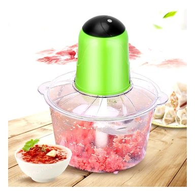 PACK6 PICADORA DOMESTICA DE ALIMENTOS 2L VERDE PRACTICA PARA COCINA Y+REGALO STICKER - 5