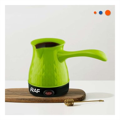 MAQUINA TURCA DE PLASTICO Y ACERO INOXIDABLE 500ML VERDE PARA COMPARTIR Y+LIGAS REGALO - 1