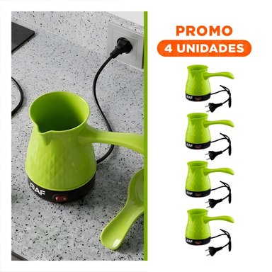 PACK4 DISPOSITIVO TURCO 500ML DE PLASTICO Y ACERO INOXIDABLE VERDE PARA USO Y+REGALO STICKER - 1