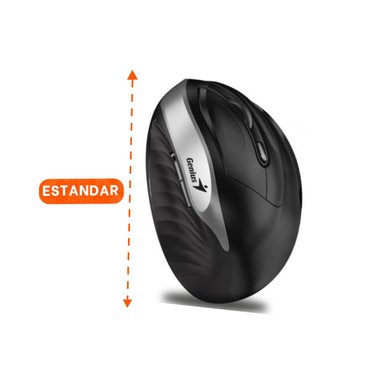 MOUSE INALAMBRICO VERTICAL NEGRO DE AGARRE COMODO PARA ESTACION DE TRABAJO Y+POST IT - 4