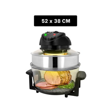 PACK2 COCINA COMPACTA 8 EN 1 PARA PREPARAR COMIDAS 12 LITROS TRANSPARENTE NEGRO Y+PAPEL REGALO - 4