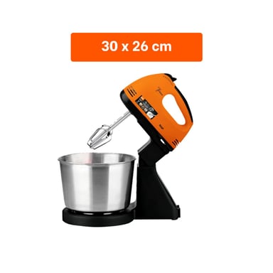 PACK6 LICUADORA COMPACTA PEDESTAL CON TAZON 2L NARANJA PARA PREPARAR POSTRES Y+PAPEL REGALO - 4