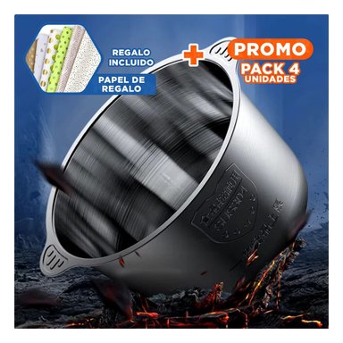PACK4 TRITURADOR PROFESIONAL 3L COLOR NEGRO PARA MEZCLAR Y CORTAR Y+PAPEL REGALO - 1