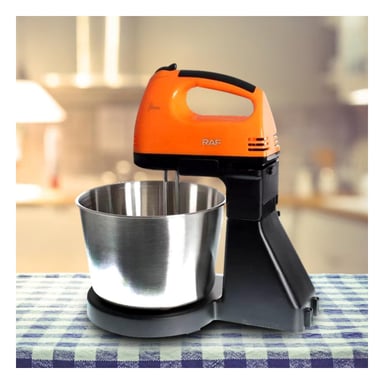 PACK6 BATIDORA ELECTRICA PEDESTAL CON TAZON 2L COLOR NARANJA PARA MEZCLAS HOGAR - 2