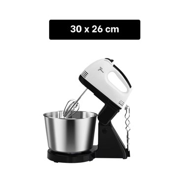 PACK6 BATIDORA COMPACTA PEDESTAL CON TAZON BLANCO 2L PARA COCINA Y REPOSTERIA Y+PAPEL REGALO - 4