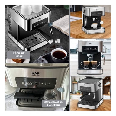 CAFETERA DIGITAL 1.6L PLATEADO PARA LA CASA Y+POST IT - 5