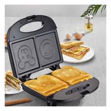 PACK6 GRILL DE CARITAS PARA PREPARAR PAN RELLENO EN FAMILIA Y+PAPEL REGALO - 2