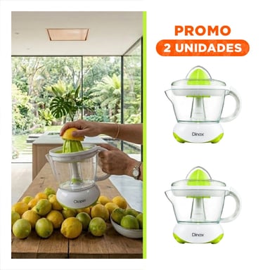 PACK2 EXPRIMIDOR ELECTRICO BLANCO BOMA 1200ML PARA COCINA EN CASA - 1
