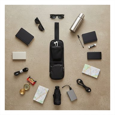 PACK12 FUNDA ORGANIZADORA PARA ASIENTO DE AUTO NEGRO CON AJUSTE SEGURO - 5
