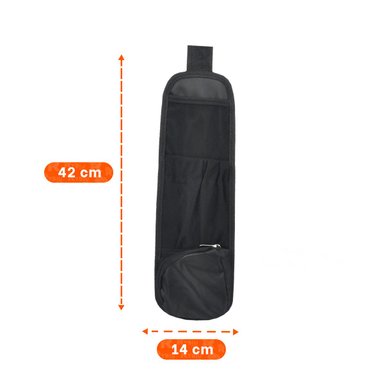 COMPARTIMIENTO RESISTENTE DE ASIENTO DE AUTO NEGRO PARA USO DIARIO Y+POST IT - 4