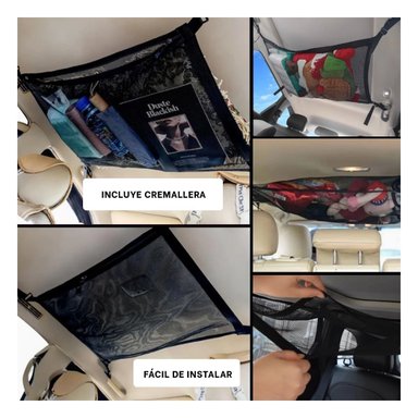 PACK2 BOLSA SUPERIOR NEGRA PARA ORGANIZAR CARGA EN AUTOMOVIL Y+PAPEL REGALO - 3