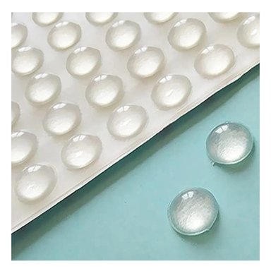 PACK12 PROTECTORES AUTOADHESIVOS 100 PIEZAS DE SILICONA TRANSPARENTE - 5