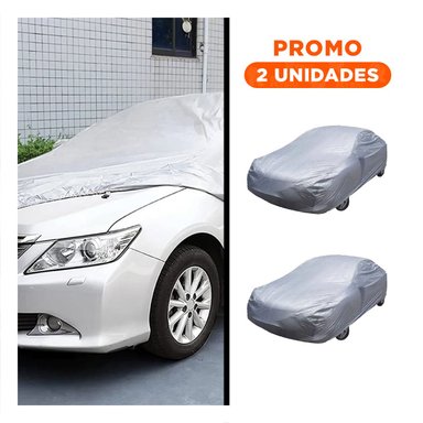 PACK2 LONA AUTOMOTRIZ XL 540X175X120CM GRIS COBERTURA AMPLIA - 1