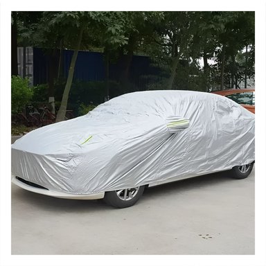 COBERTOR AUTOMOTRIZ XL 540X175X120CM GRIS IMPERMEABLE RESISTENTE Y+REGALO STICKER - 2