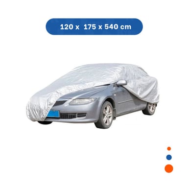 PACK4 COBERTURA EXTERIOR XL 540X175X120CM GRIS PROTECTOR DE AUTO Y+PAPEL REGALO - 4