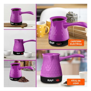 PACK6 APARATO POTENTE DE ACERO INOXIDABLE 500ML MORADO TURCO CON PLASTICO Y+PAPEL REGALO - 3