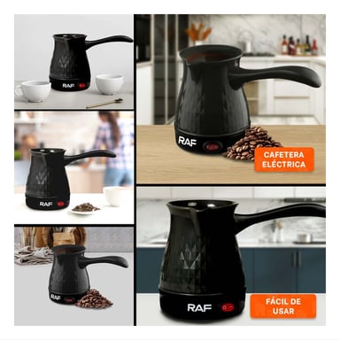 PACK2 PAVA TURCA DE 500ML CON PLASTICO Y ACERO INOXIDABLE NEGRO PARA CHOCOLATE Y+PAPEL REGALO - 3