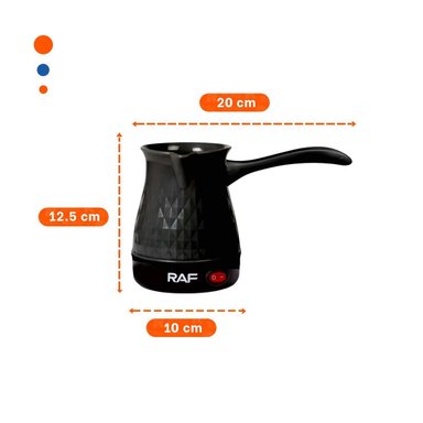 DISPOSITIVO NEGRO TURCO 500ML DE PLASTICO Y ACERO INOXIDABLE DE HOGAR TOP Y+REGALO STICKER - 4
