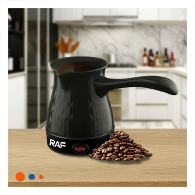 PACK2 HERVIDOR DE CAFE EN ACERO INOXIDABLE 500ML NEGRO Y PLASTICO TURCO DE LUJO - 2