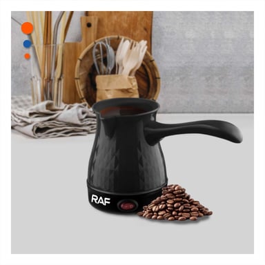 PACK2 HERVIDOR DE CAFE EN ACERO INOXIDABLE 500ML NEGRO Y PLASTICO TURCO DE LUJO - 3