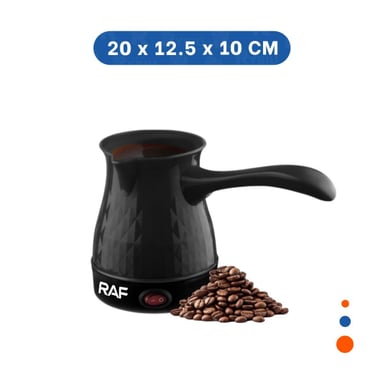 PACK2 HERVIDOR DE CAFE EN ACERO INOXIDABLE 500ML NEGRO Y PLASTICO TURCO DE LUJO - 4