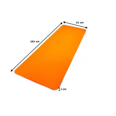 PACK6 MAT LIGERO 10MM DE GOMA EVA 61X183CM ANARANJADO Y+REGALO STICKER - 4