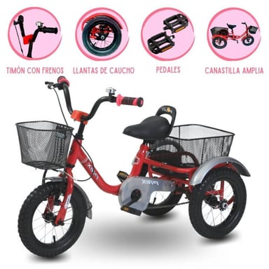TRICICLO CHAVO PRIX CADENA PINK - 1